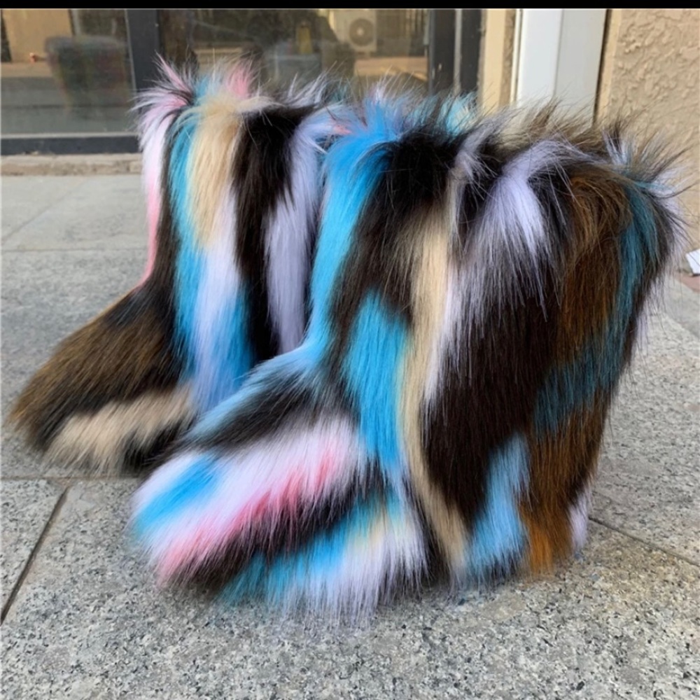 FAUX FUR WINTER BOOTS